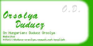 orsolya duducz business card